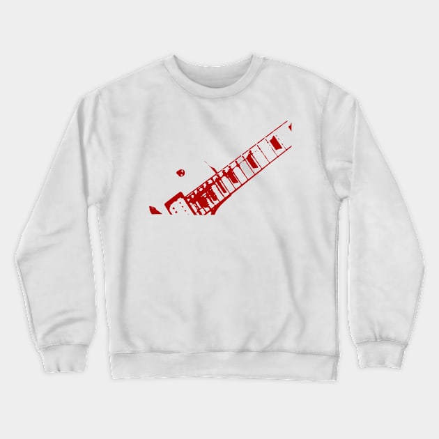 Red guitar neck Crewneck Sweatshirt by Made the Cut